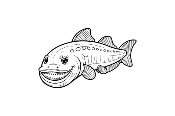 Cartoon Tuna Fish Smiling Vector: Graphics & Illustrations