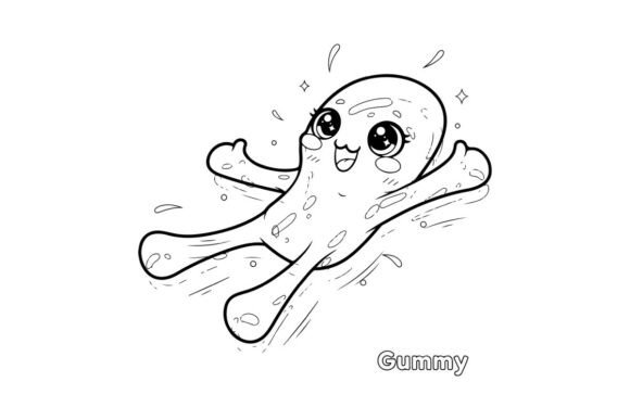 Cute Smiling Gummy Octopus Vector: Graphics & Illustrations Review
