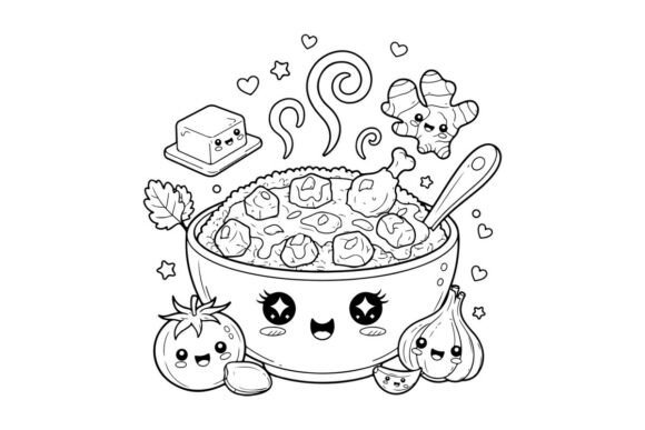Cute Soup Pot Vector: Graphics & Illustrations Review