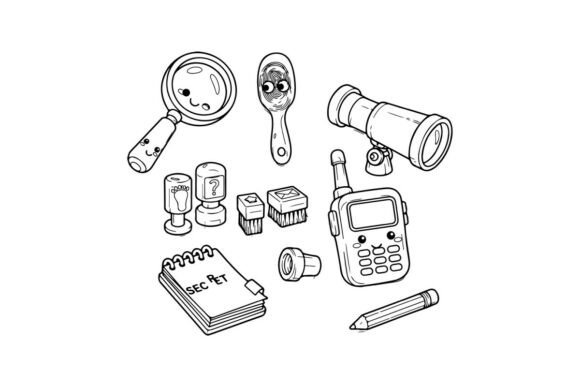 Espionage Tools and Secret Investigation Graphics Review