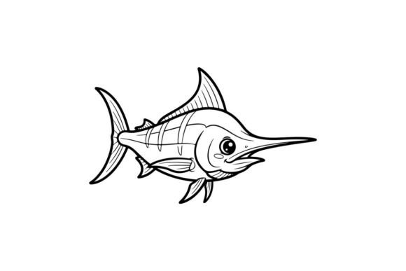 Swordfish Isolated Vector Illustration F: Graphics & Illustrations for Handmade Makers
