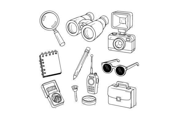 Travel Essentials Flat Design Graphics & Illustrations